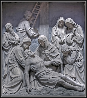 Station 13: Jesus is Taken Down From the Cross